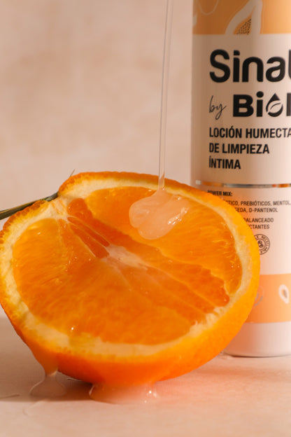 Loción humectante de limpieza intima